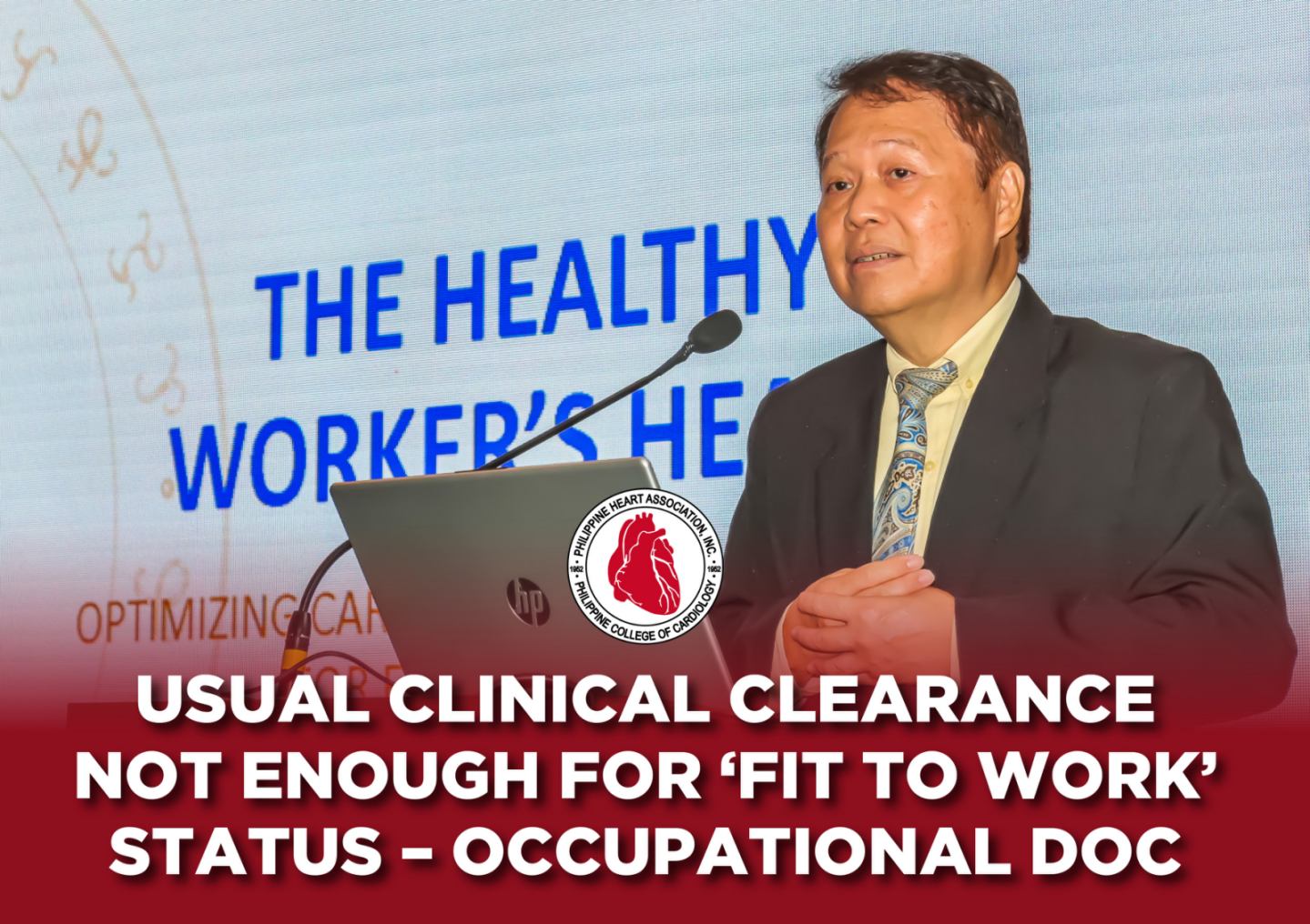 Usual clinical clearance not enough for 'fit to work’ status – occupational doc